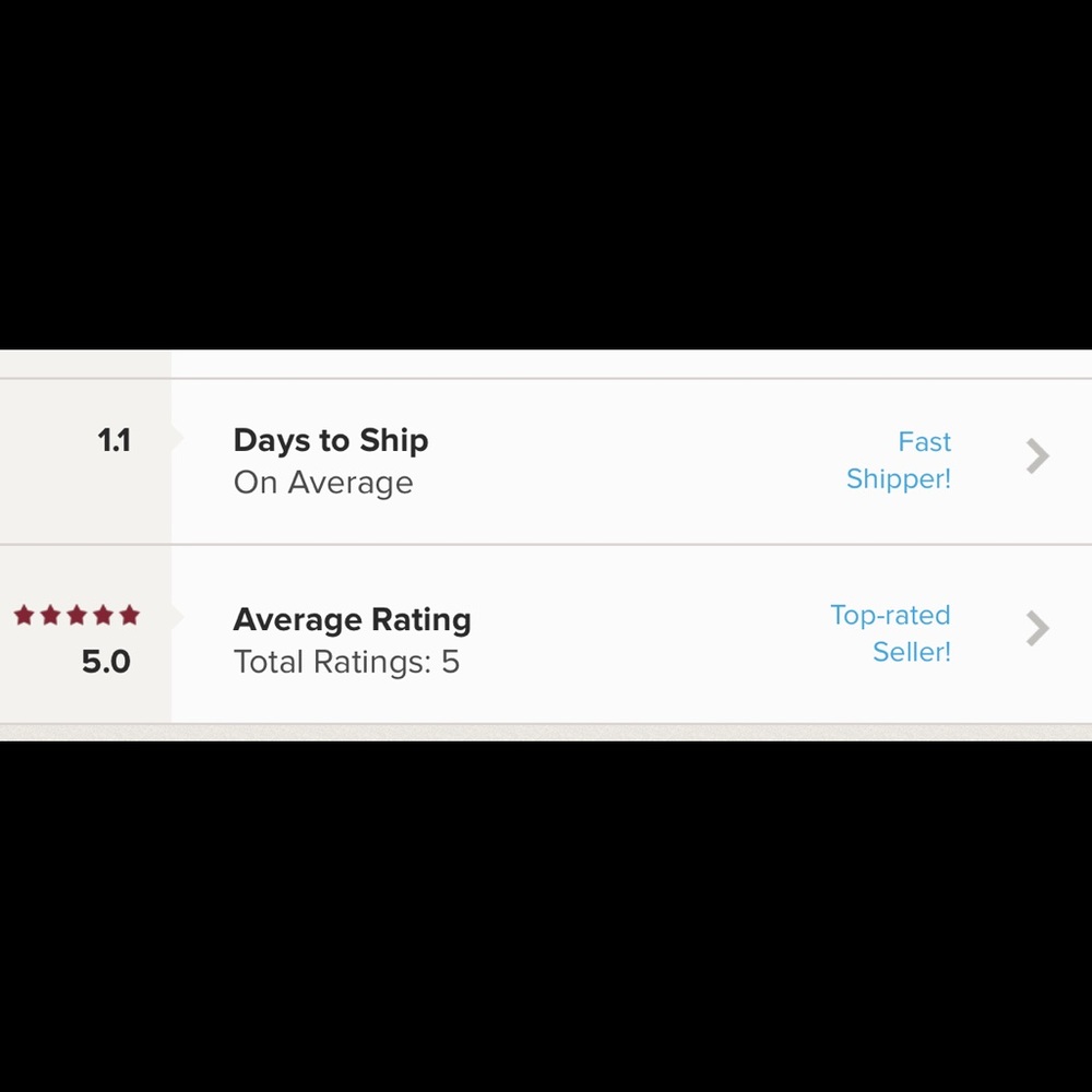 I am a fast shipper!